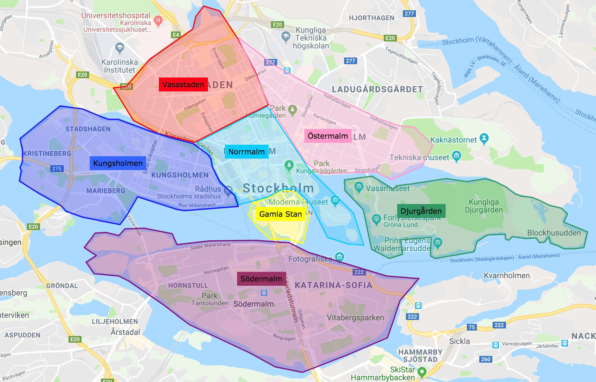 Hvor bør man bo i Stockholm - De tre beste områdene